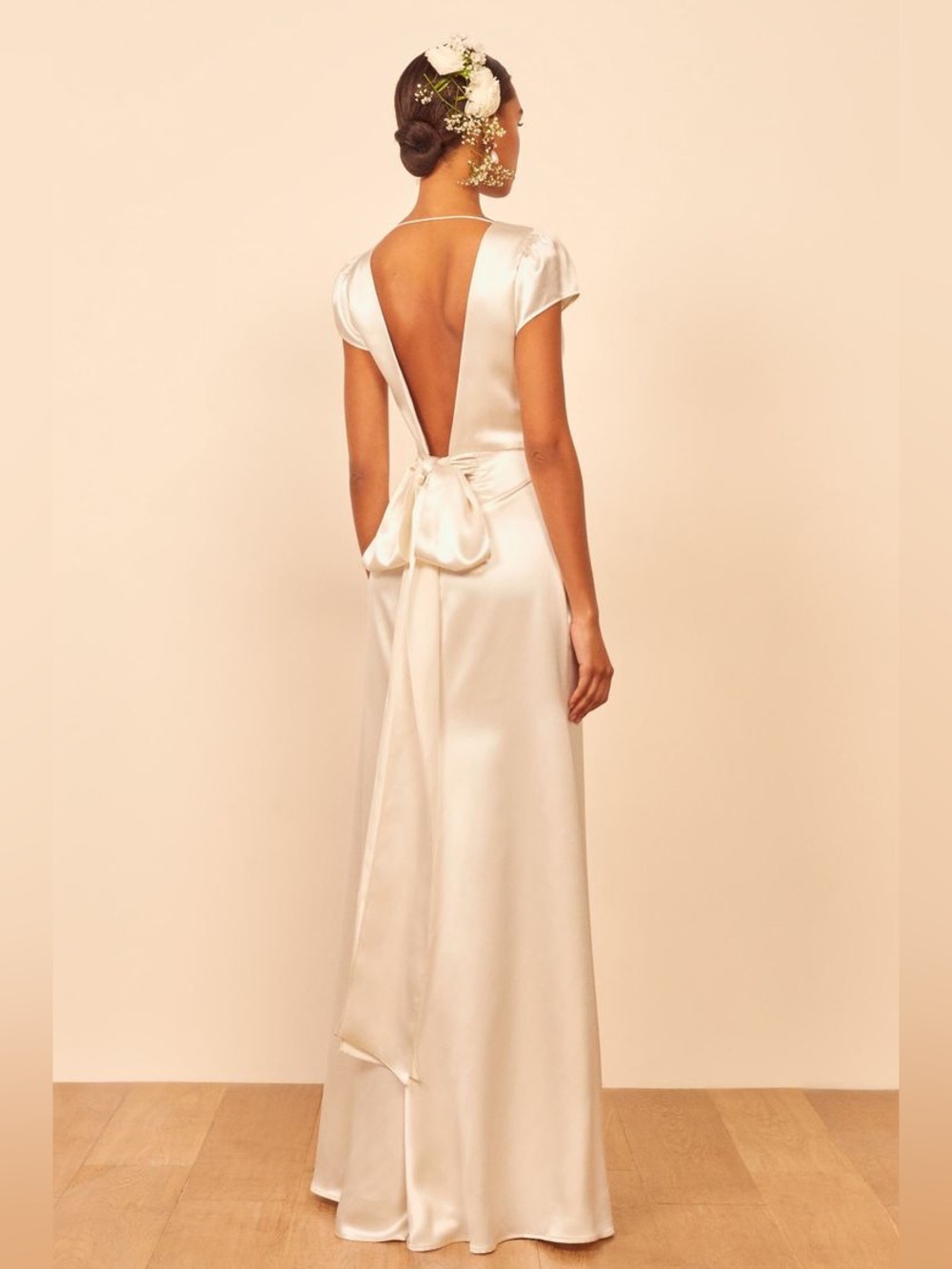 Reformation Geranium Silk Maxi Dress NEW